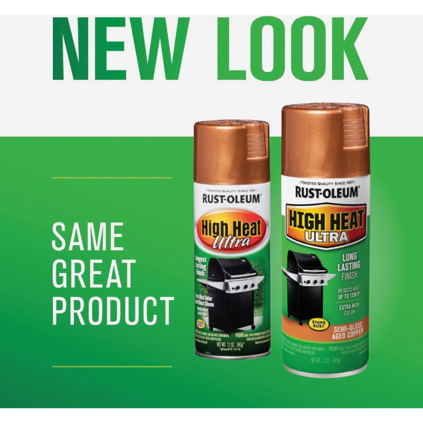Rust-Oleum Semi-Gloss Aged Copper 12 Oz. High Heat Spray Paint Image 2