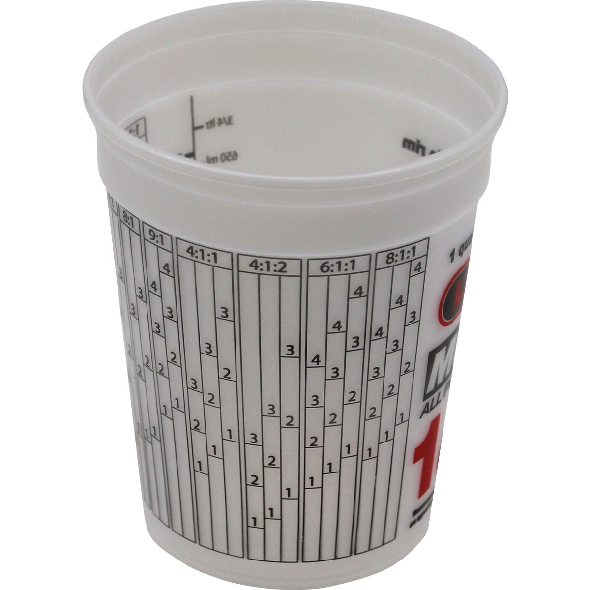 Leaktite 1 Qt. Semi-Transparent Multi-Mix All Purpose Mixing And Storage Container Image 4