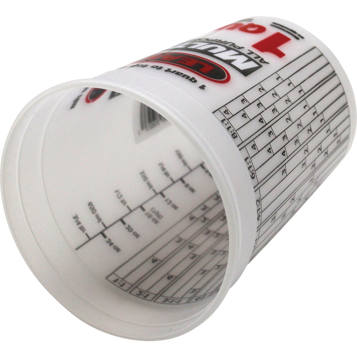 Leaktite 1 Qt. Semi-Transparent Multi-Mix All Purpose Mixing And Storage Container Image 5