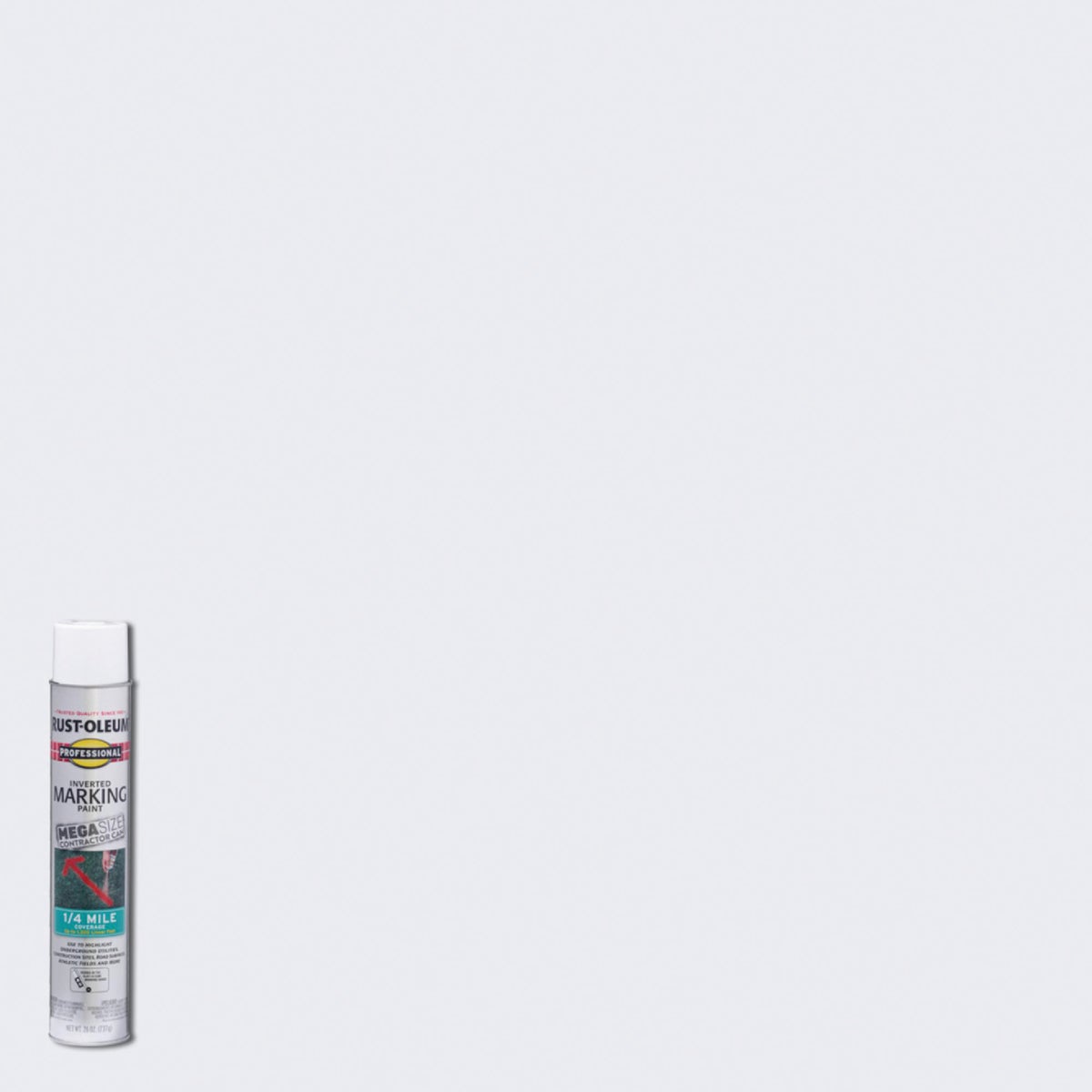 Rust-Oleum Professional 26 Oz. Mega White Inverted Marking Spray Paint