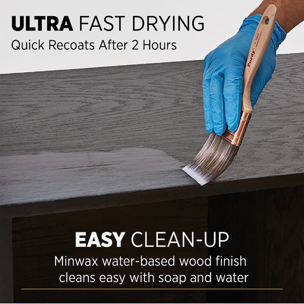Minwax Polycrylic 1 Qt. Satin Water Based Protective Finish Image 5