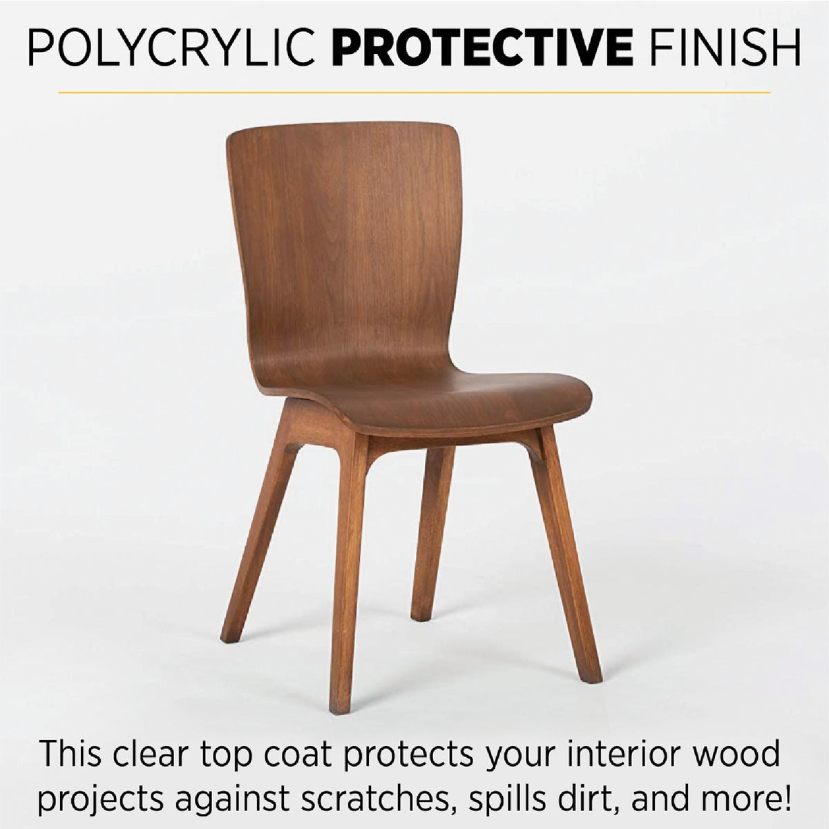 Minwax Polycrylic 1 Qt. Semi-Gloss Water Based Protective Finish Image 3