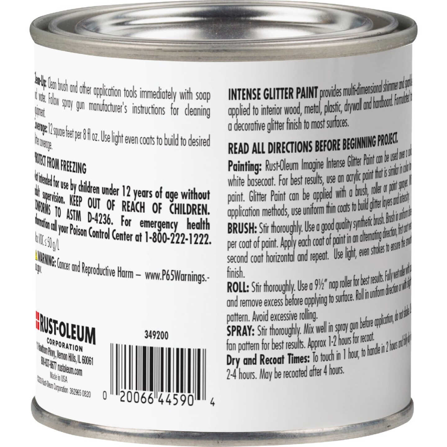 Rust-Oleum Imagine Craft & Hobby 8 Oz. Intense Rose Gold Glitter Paint Image 4