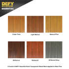 Defy Essential Semi-Transparent Wood Stain, Light Walnut, 1 Gal. Image 2