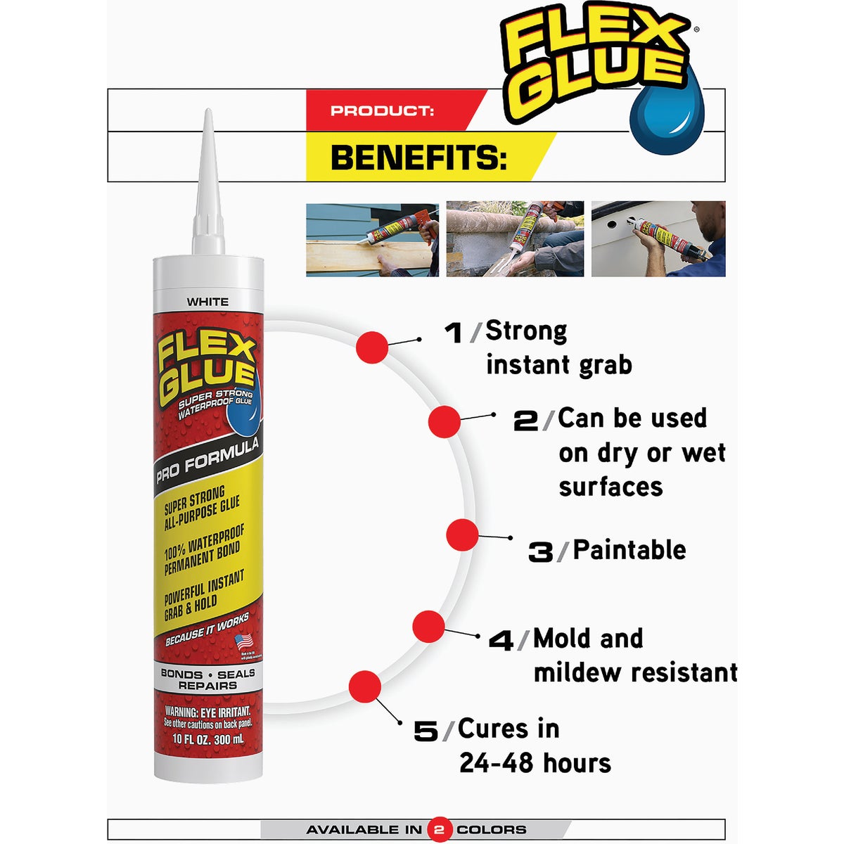 Flex Glue 9 Oz. Clear Multi-Purpose Adhesive Image 4