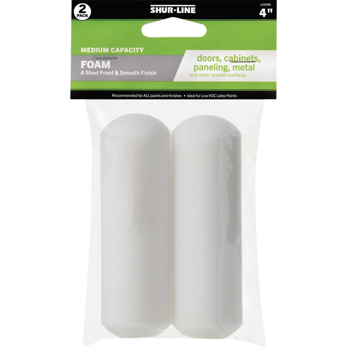 Shur-Line Best 4 In. x In. Foam Roller Cover (2-Pack) Image 1
