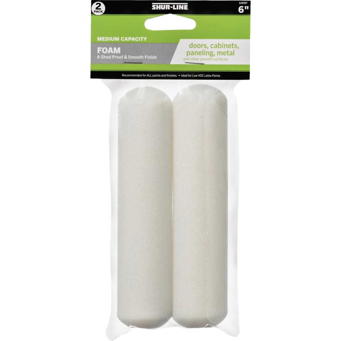 Shur-Line Best 6-1/2 In. x In. Foam Roller Cover (2-Pack) Image 1