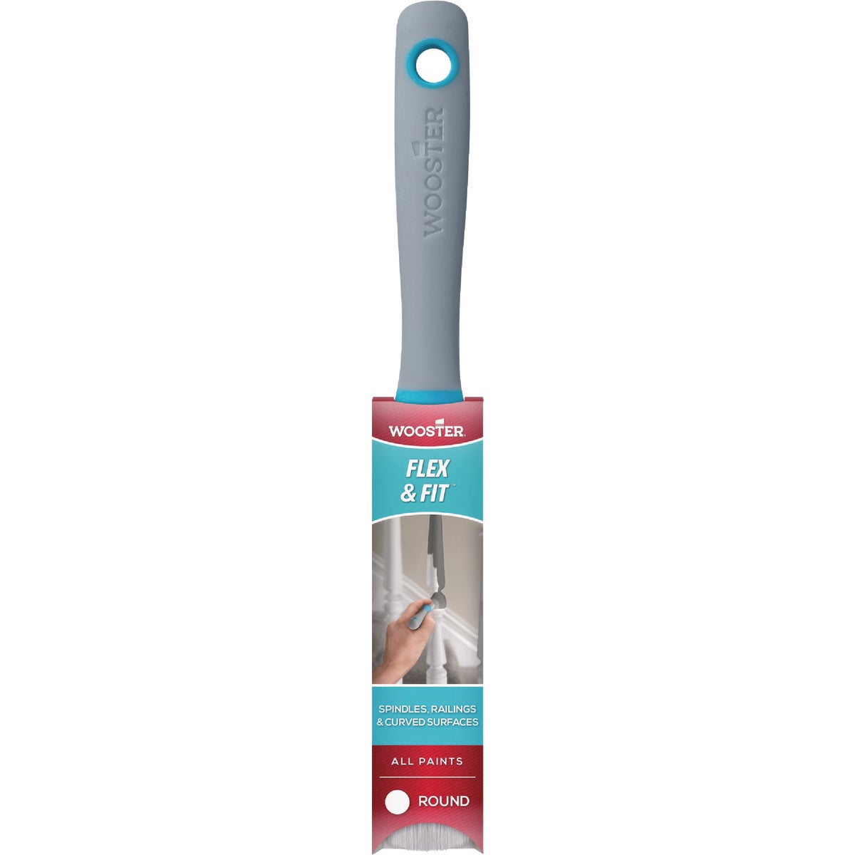 Wooster Flex & Fit Round Bristle Paint Brush Image 1