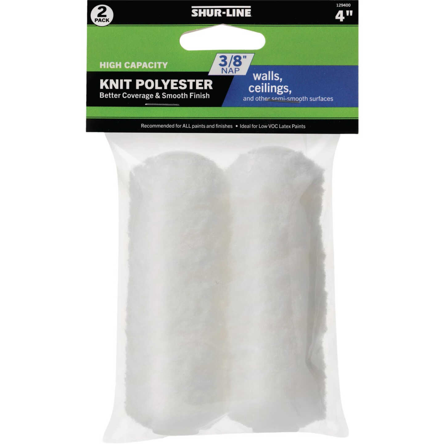 Shur-Line Better 4 In. x 3/8 In. Knit Roller Cover (2-Pack) Image 1