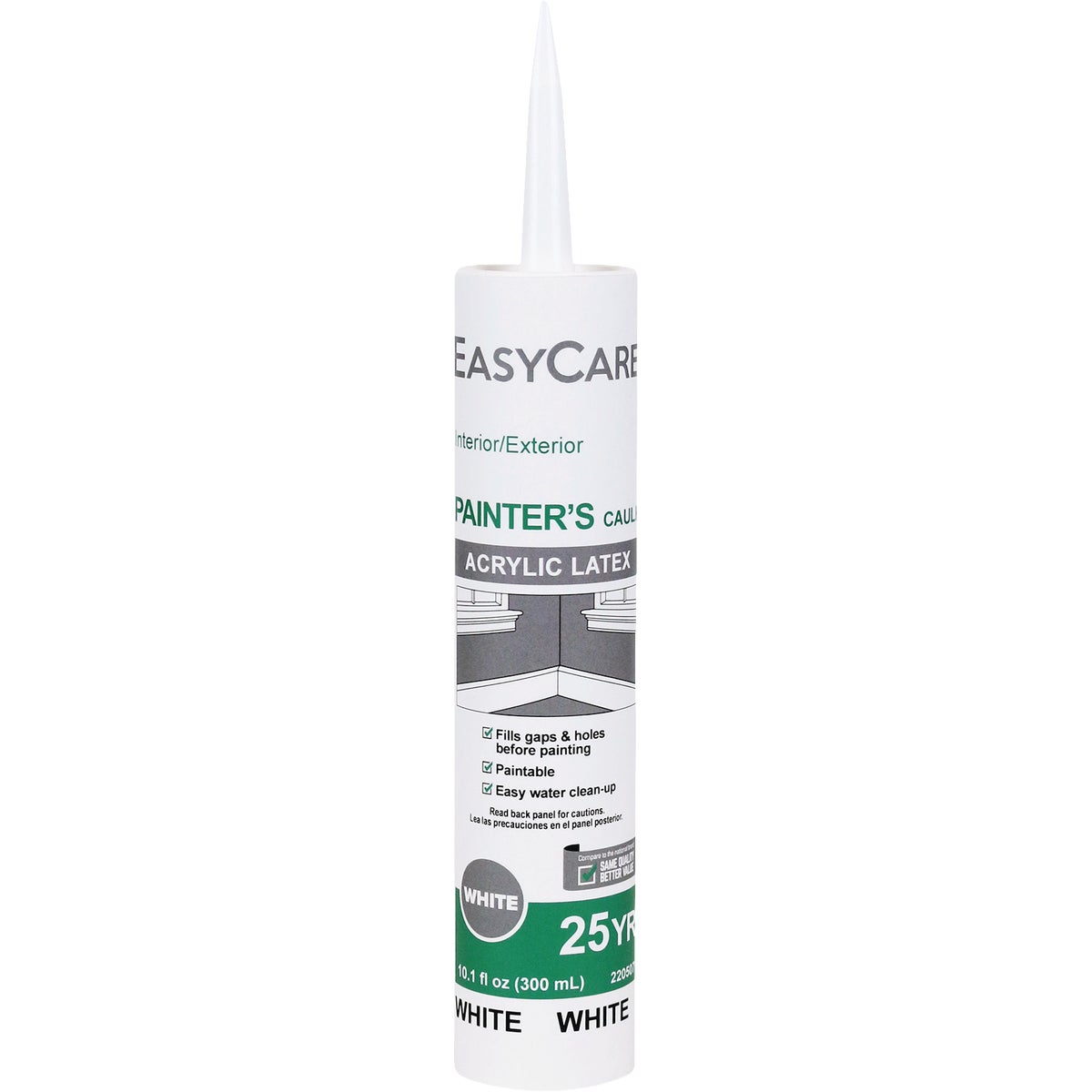 EasyCare 10.1 Oz. Painter's Acrylic Latex Caulk, White