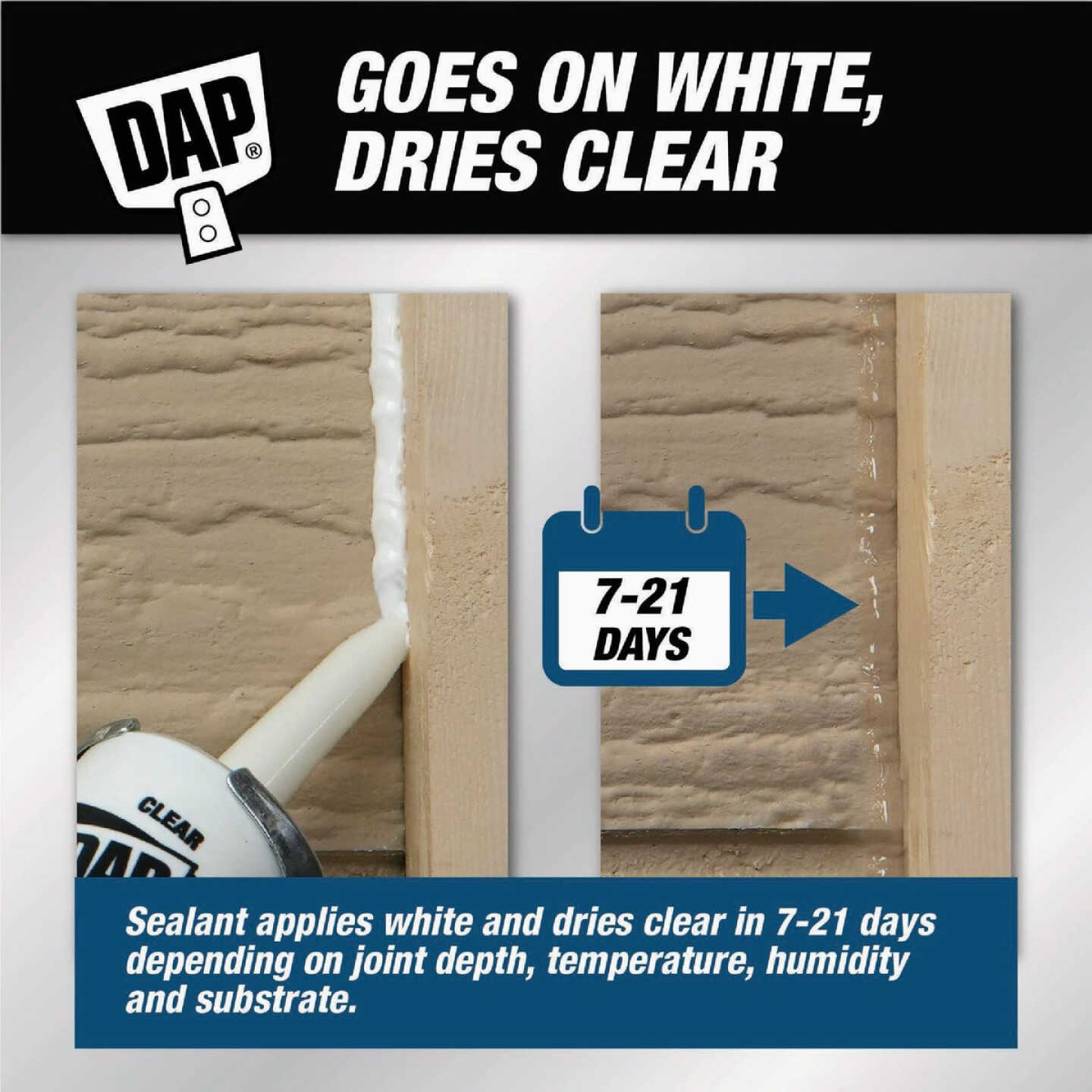 DAP DYNAFLEX ULTIMATE 10.1 Oz. Premium All-Weather Sealant, Clear Image 3