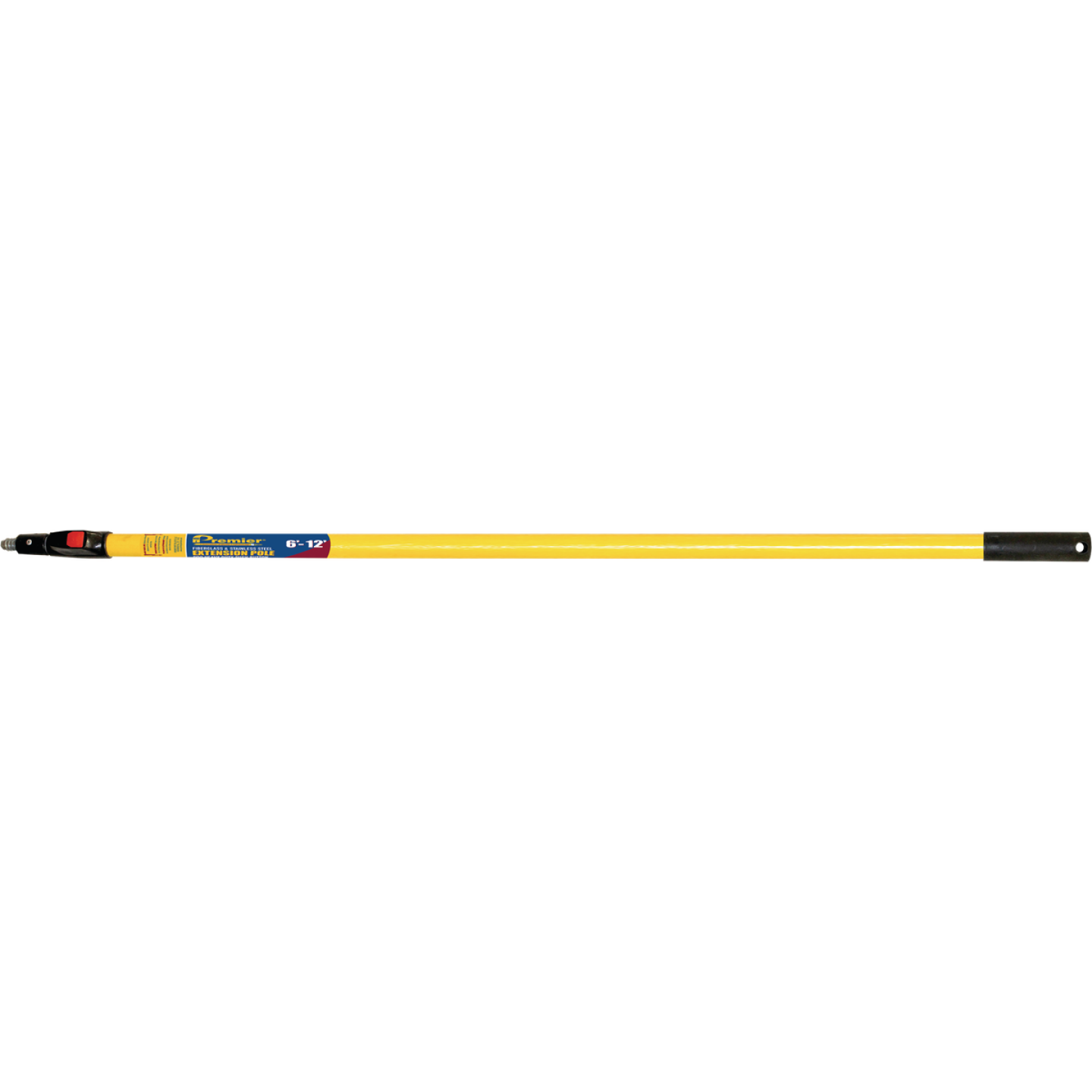 Premier 6 Ft. To 12 Ft. Telescoping Fiberglass & Stainless Steel Push Button Extension Pole Image 1