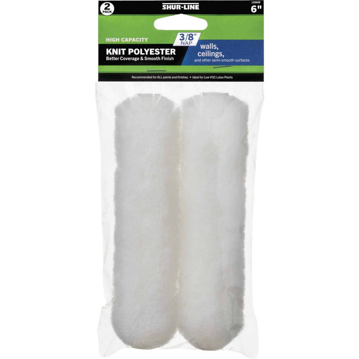 Shur-Line 6 In. x 1/2 In. Knit Roller Cover (2-Pack) Image 1