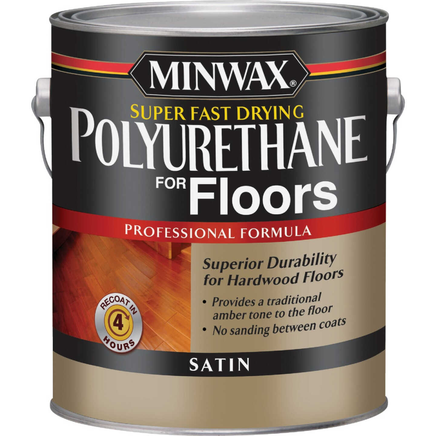 Minwax Satin Super Fast-Drying Polyurethane For Floors, 1 Gal. Image 1