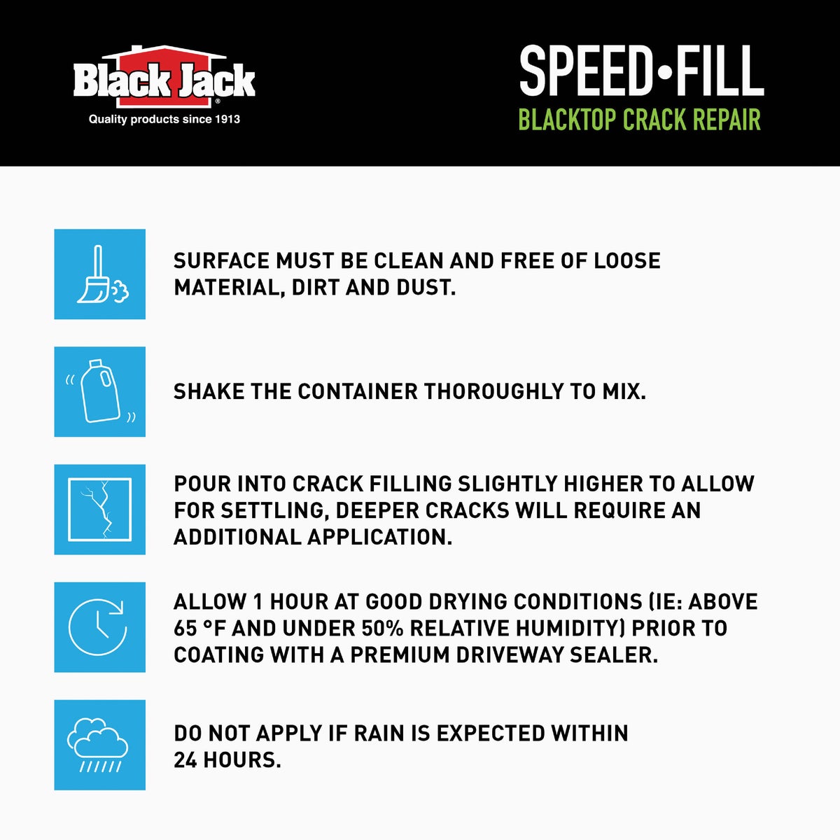 Black Jack Speed-Fill 1 Gal. Elastic Crack Filler Image 5