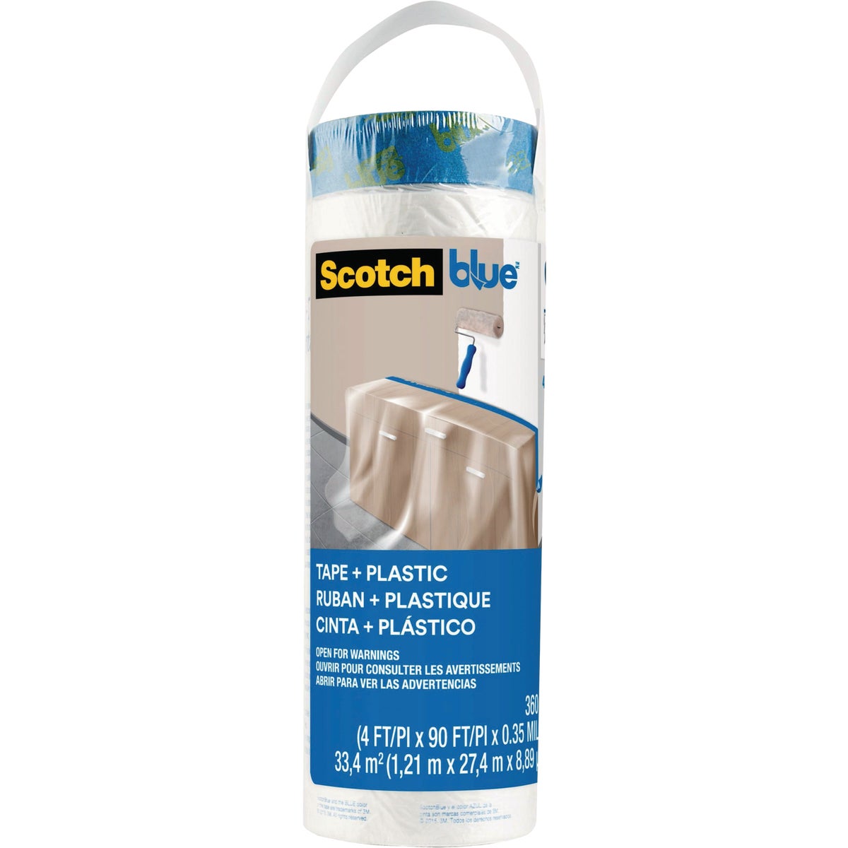 Scotch Blue 48 In. x 30 Yd. Pre-taped Painter's Tape and Plastic