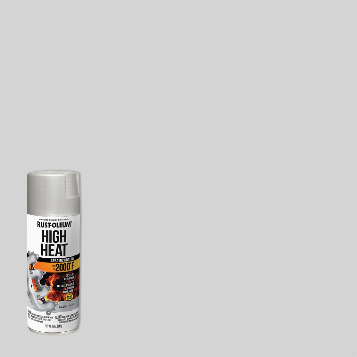 Rust-Oleum Stops Rust Flat Aluminum 12 Oz. High Heat Spray Paint Image 1