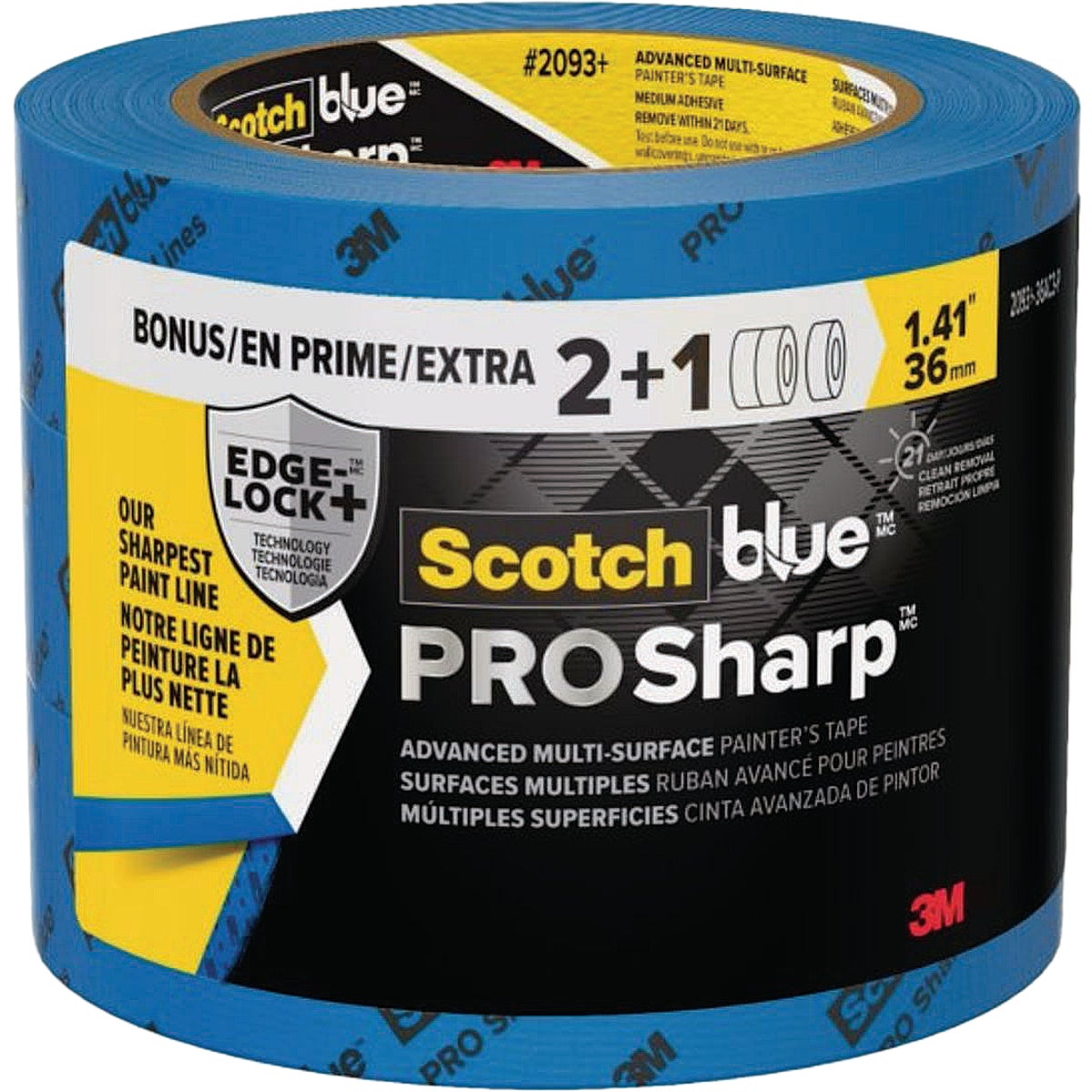 ScotchBlue PROSharp 1.41 In. x 60 Yd. Painter's Tape (3-Pack)