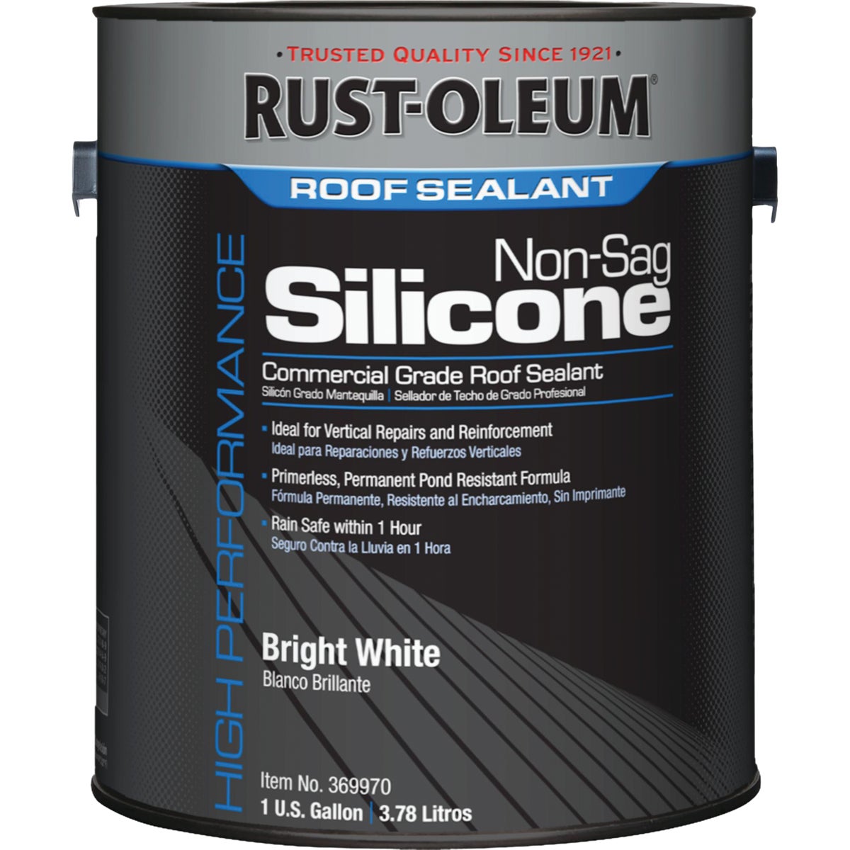 Rust-Oleum 1 Gal. Non-Sag Silicone Roof Sealant, Bright White