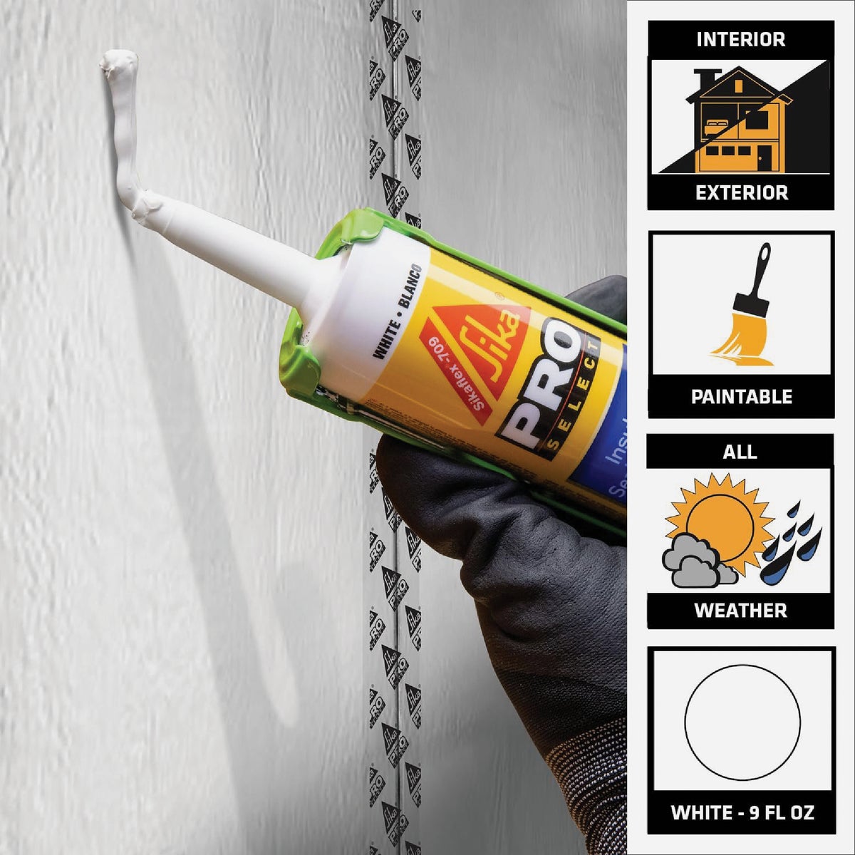 Sikaflex 9 Oz. White Insulation Sealant & Adhesive Image 2
