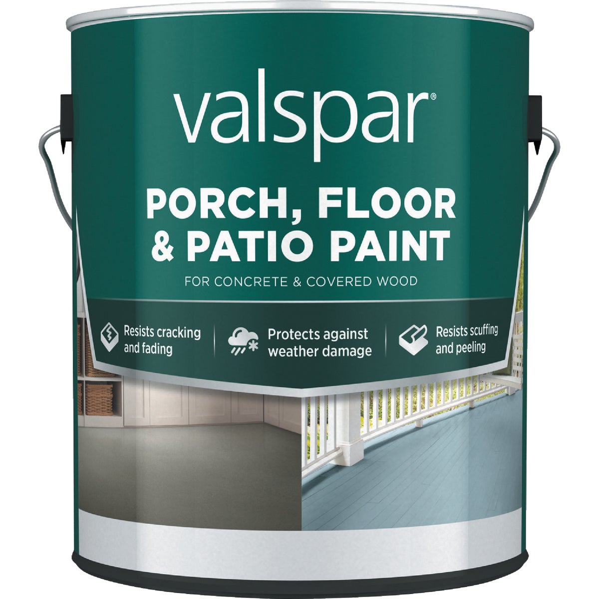 Valspar 1 Gal. Light Gray Latex Satin Porch, Floor & Patio Paint