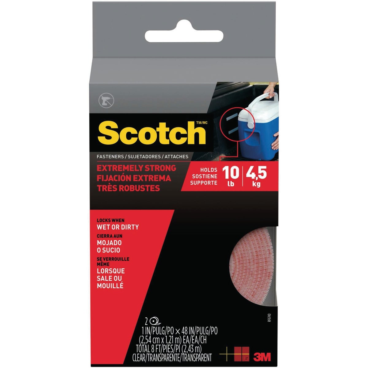 Scotch 1 In. x 4 Ft. Clear Extreme Fasteners