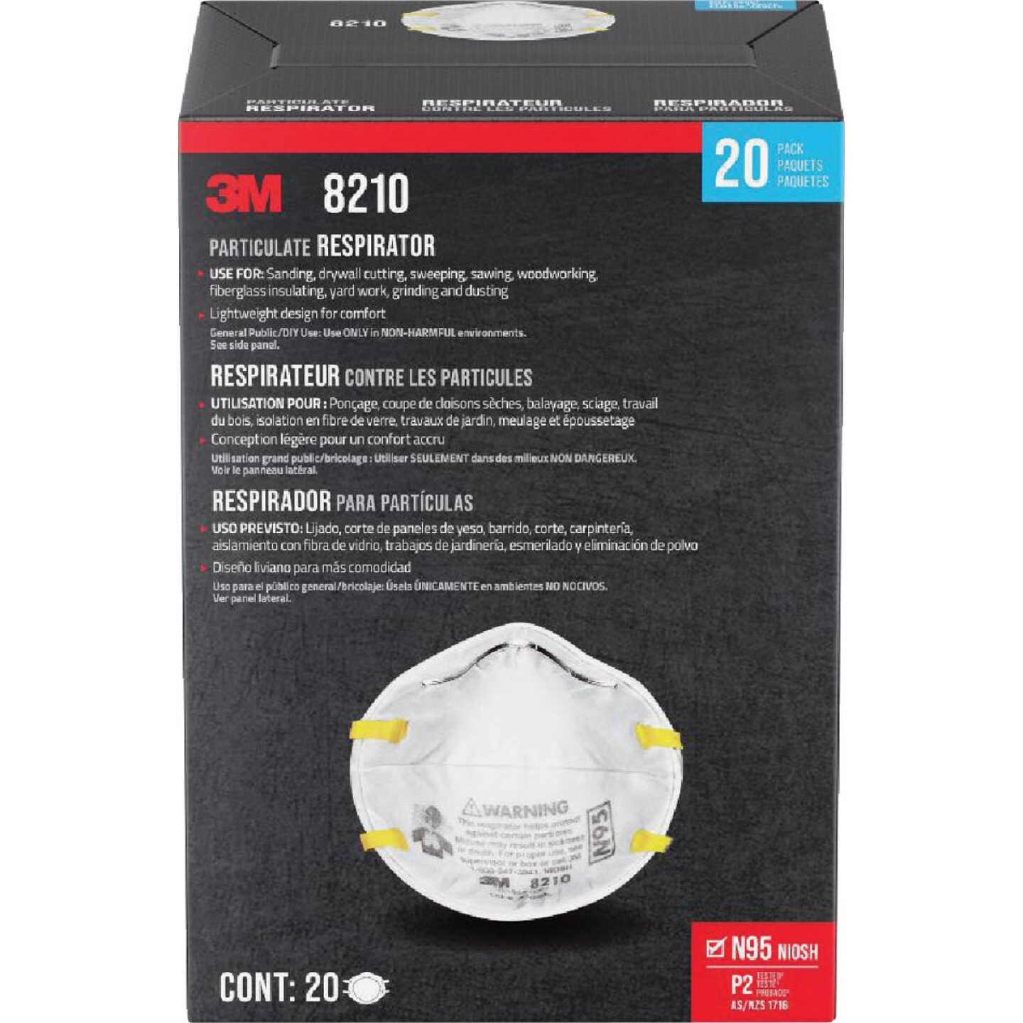 3M N95 Performance Particulate Respirator for Paint Prep (20-Pack) Image 1