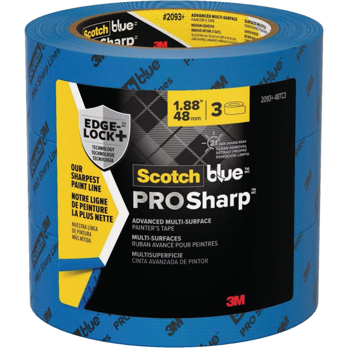 ScotchBlue PROSharp 1.88 In. x 60 Yd. Painter's Tape (3-Pack)