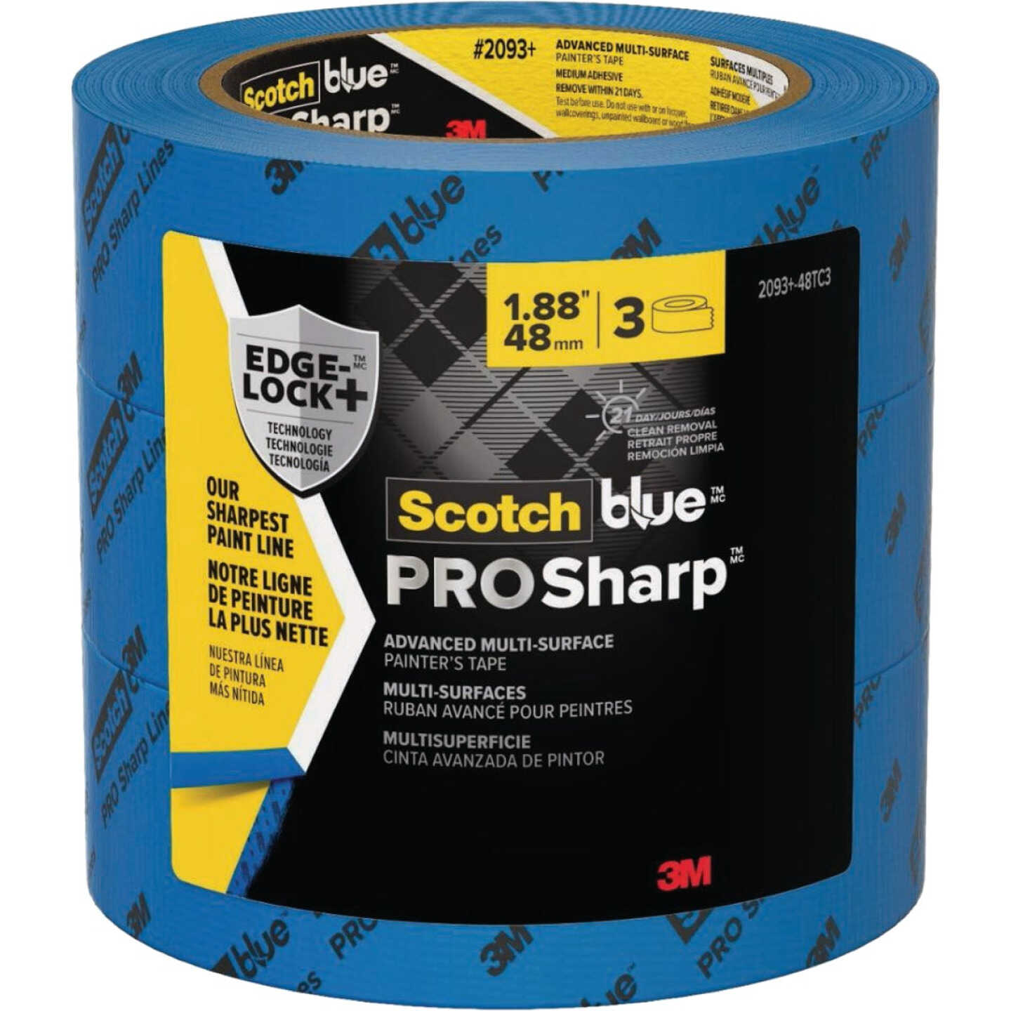 ScotchBlue PROSharp 1.88 In. x 60 Yd. Painter's Tape (3-Pack) Image 1