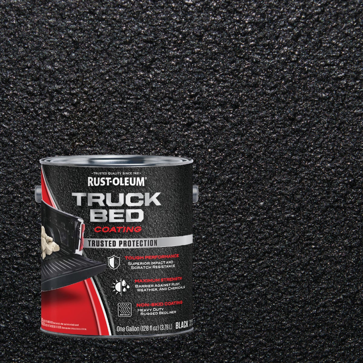 Rust-Oleum Automotive Truck Bed Coating, Gallon, Black
