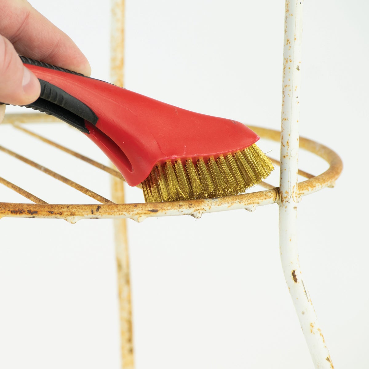 Warner Soft Grip Wide Brass Stripper Brush Image 2