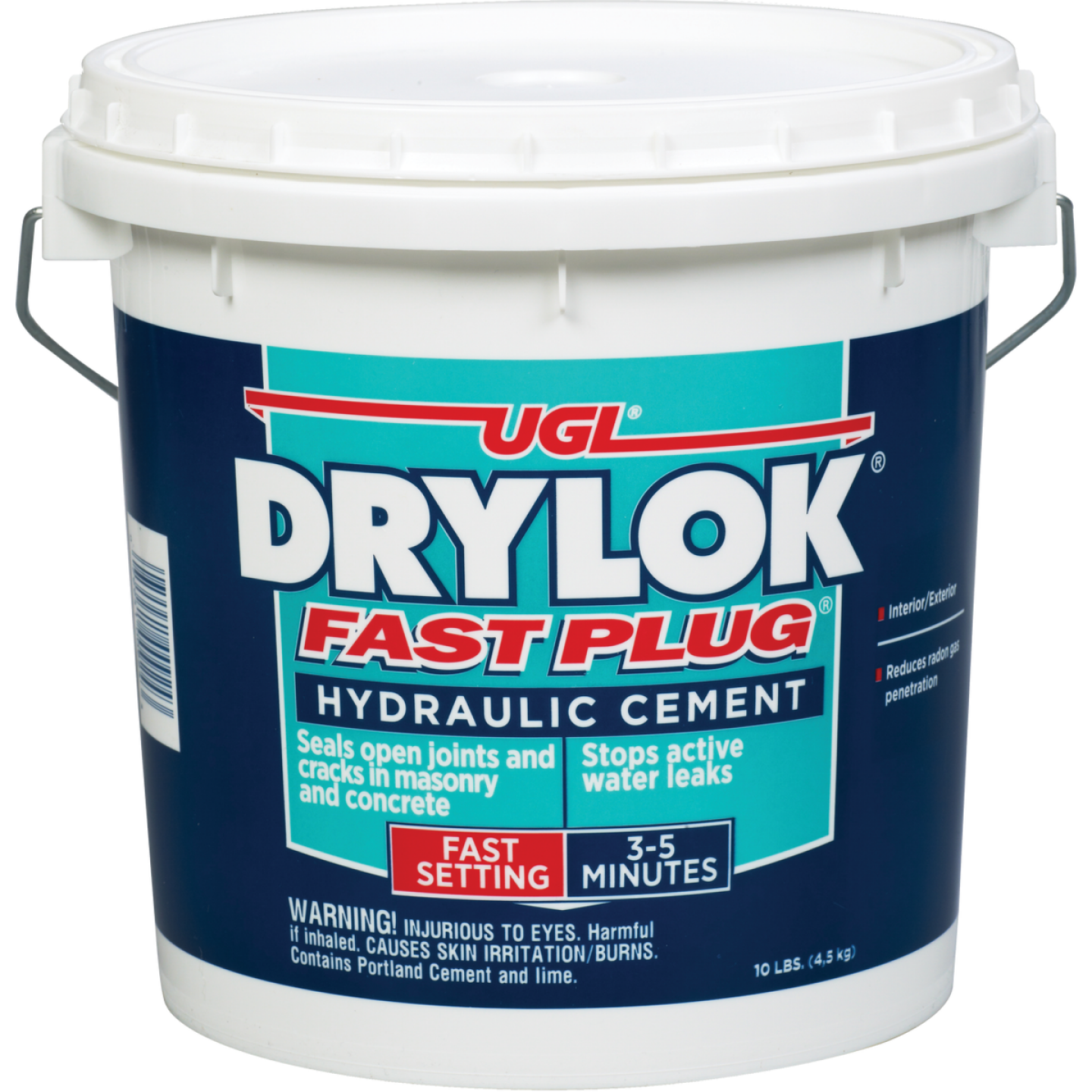 Drylok Fast Plug 10 Lb. Pail Hydraulic Cement Image 1