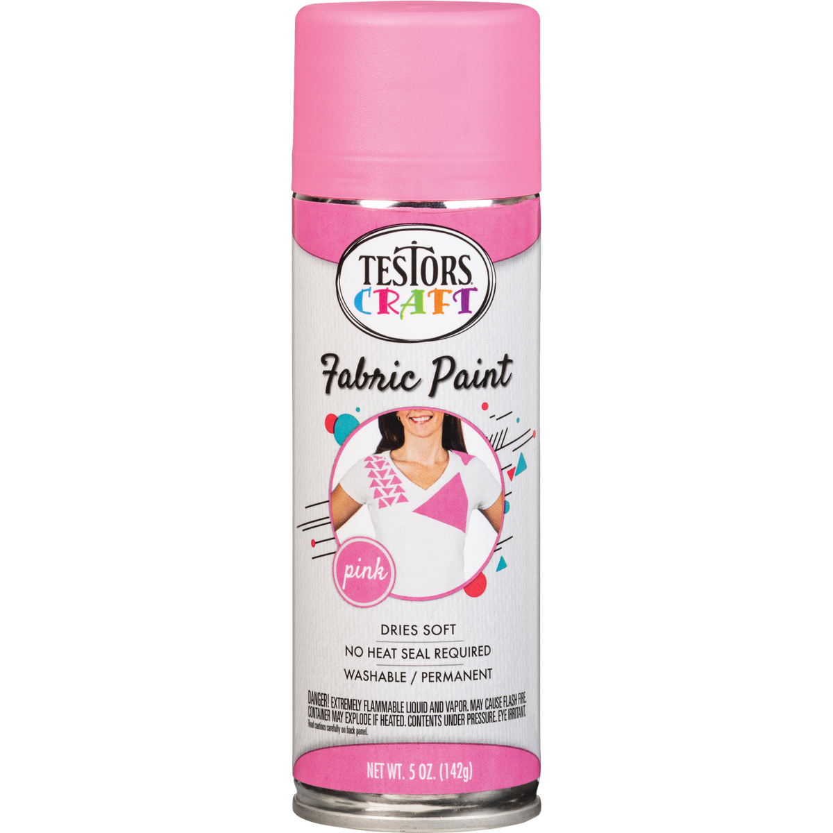 Testors Craft 5 Oz. Matte Pink Fabric Spray Paint