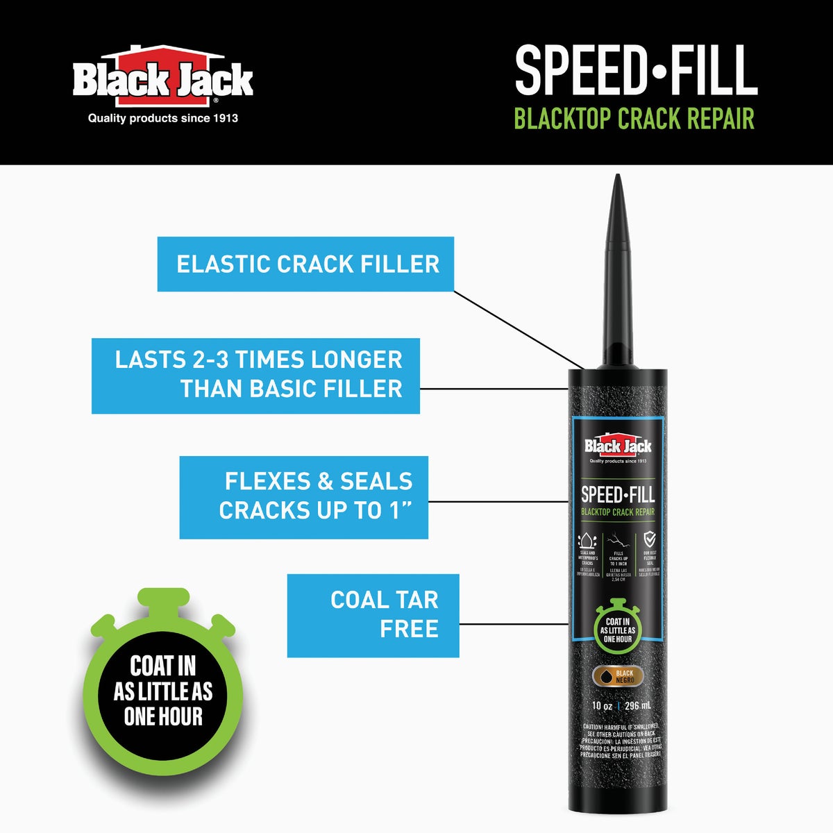 Black Jack Speed-Fill 10 Oz. Blacktop Filler Image 2