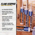 Gardner 10 Oz. Flame Stopper 5000 Fire-Rated Flexible Intumescent Sealant, Red Image 4