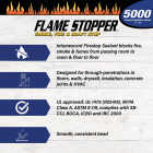 Gardner 10 Oz. Flame Stopper 5000 Fire-Rated Flexible Intumescent Sealant, Red Image 2