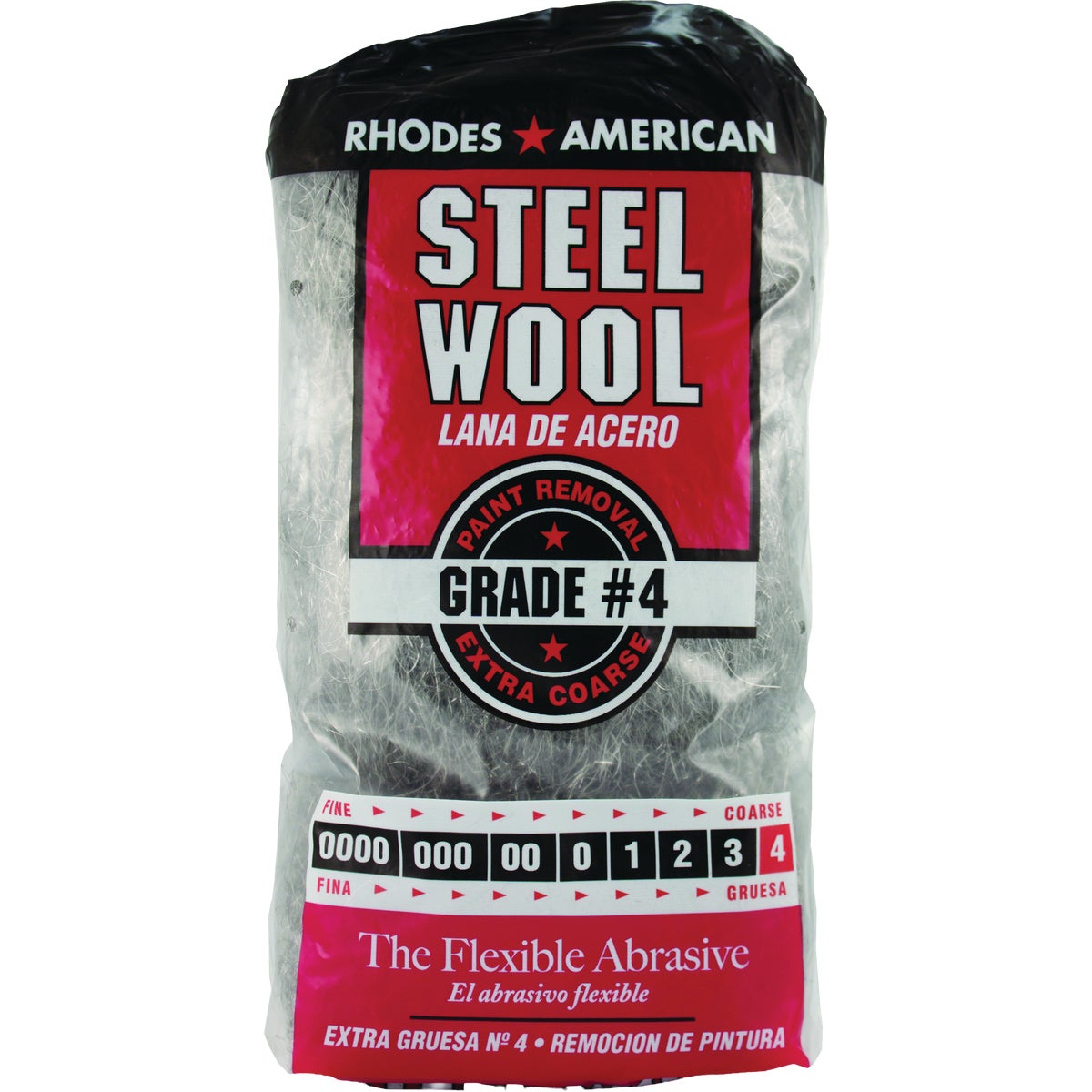 Rhodes American #4 Extra-Coarse Steel Wool Pads (12-Pack)