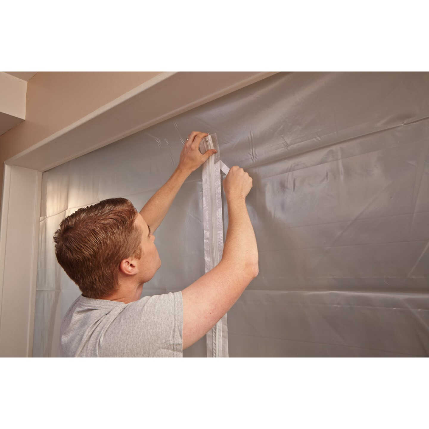 Homax Cinchtite 7 Ft. Tarp Zipper Door Image 2