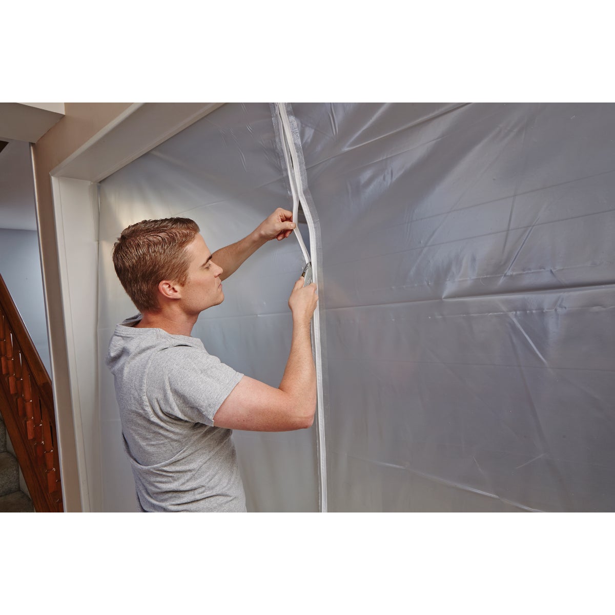 Homax Cinchtite 7 Ft. Tarp Zipper Door Image 4
