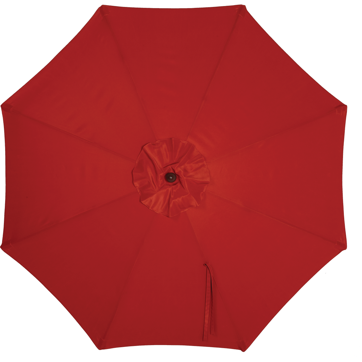 Outdoor Expressions 9 Ft. Pulley Crimson Red Market Patio Umbrella with Chrome Plated Hardware Image 3