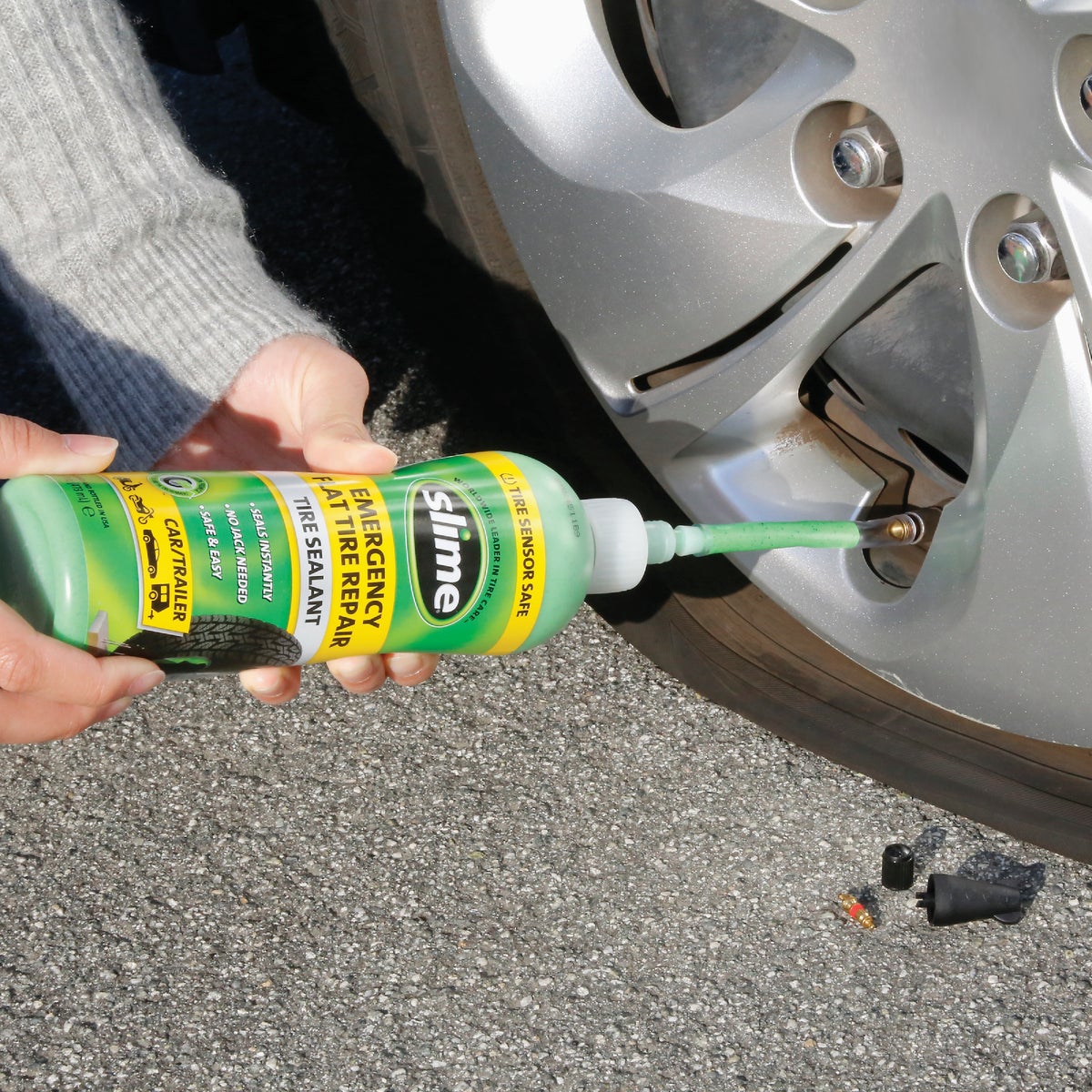 Slime 16 Oz. Auto Tire Sealant Image 5