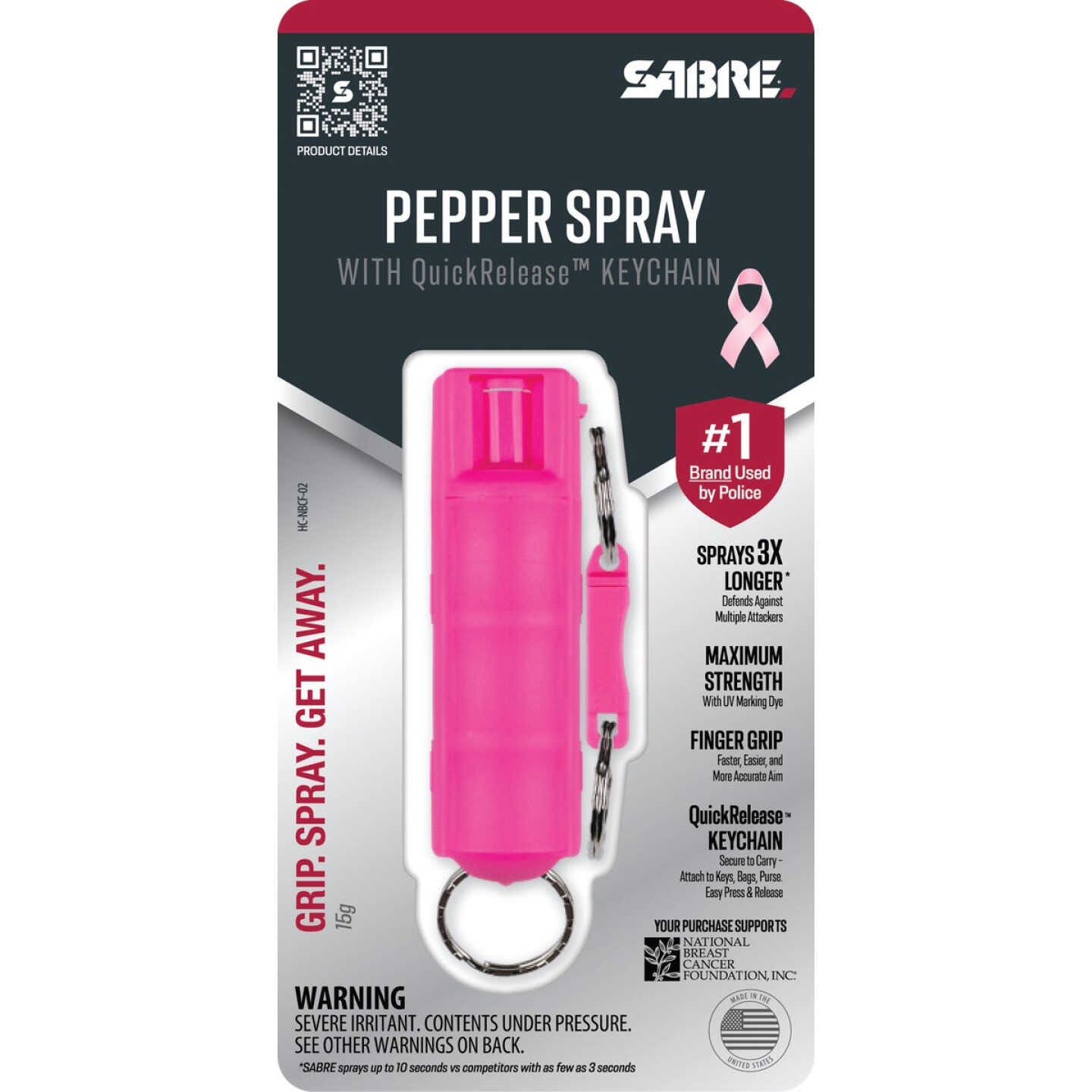 Sabre Red 0.54 Oz. Pink Self-Defense Pepper Spray Image 1
