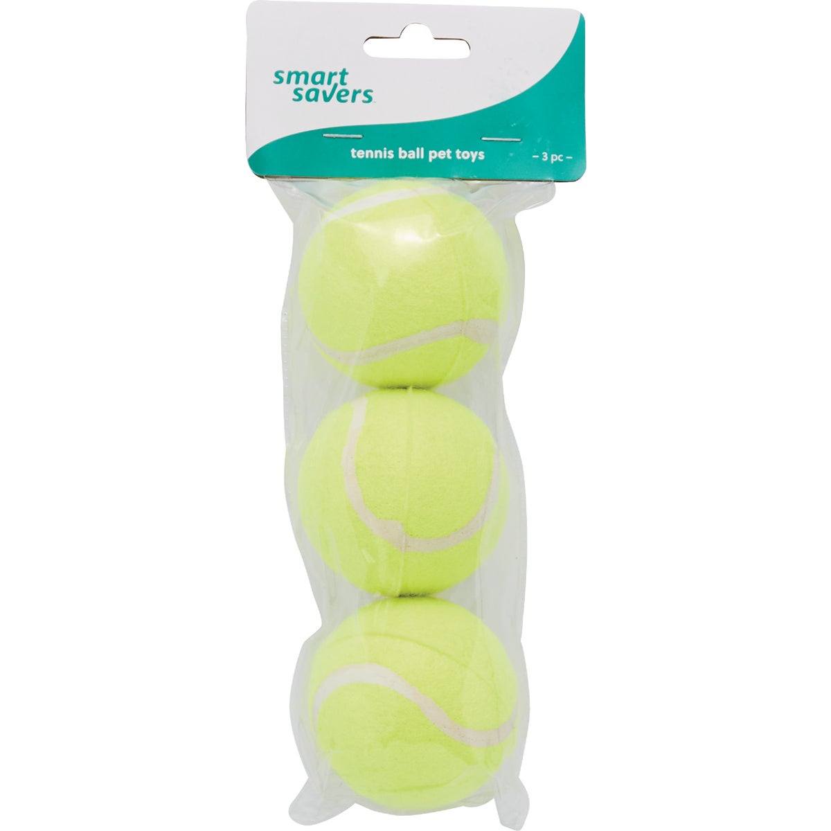 Smart Savers 6 Cm. Dia. Tennis Ball Dog Toy (3-Pack)