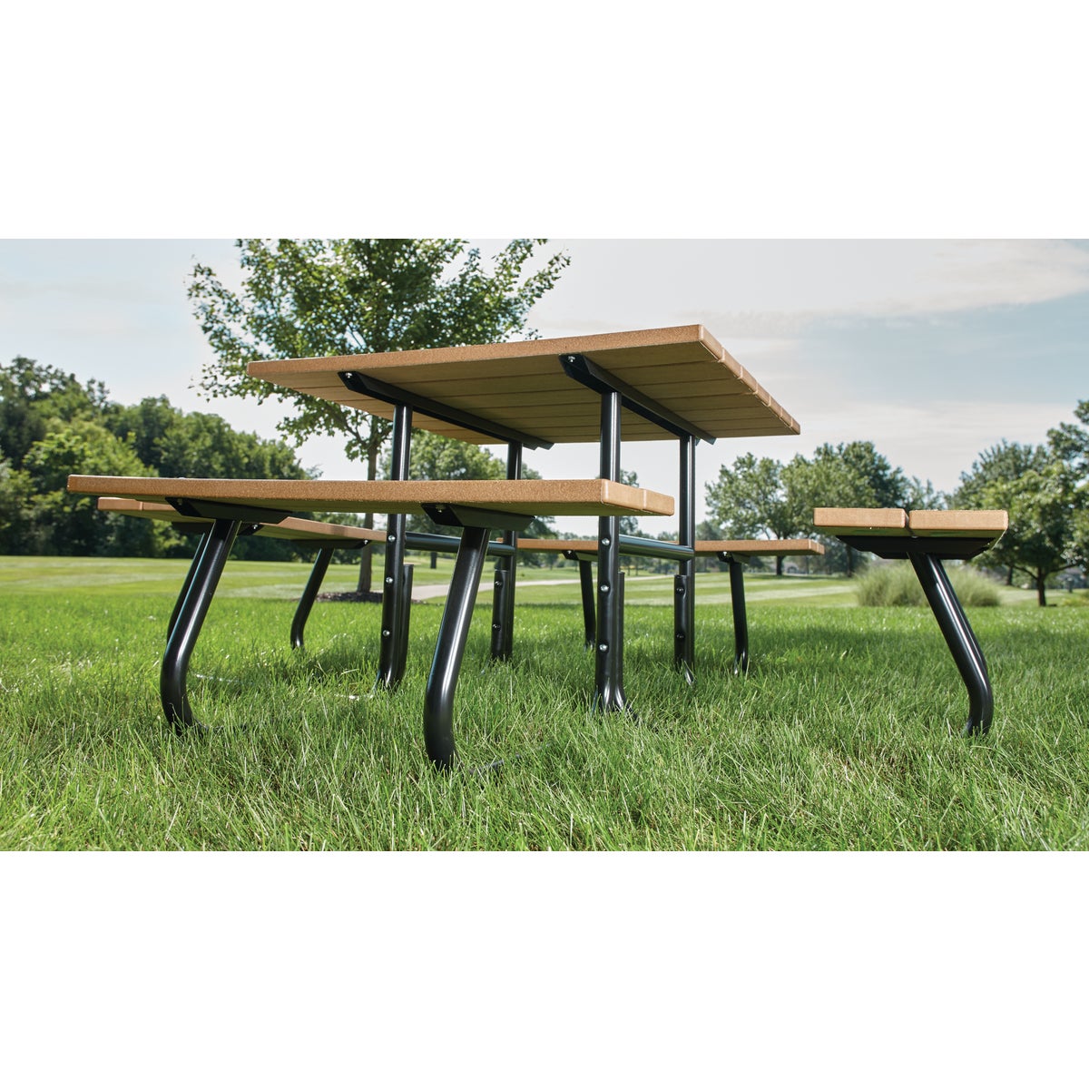 Jack Post 4-Sided Picnic Table Kit - Frame Only Image 5