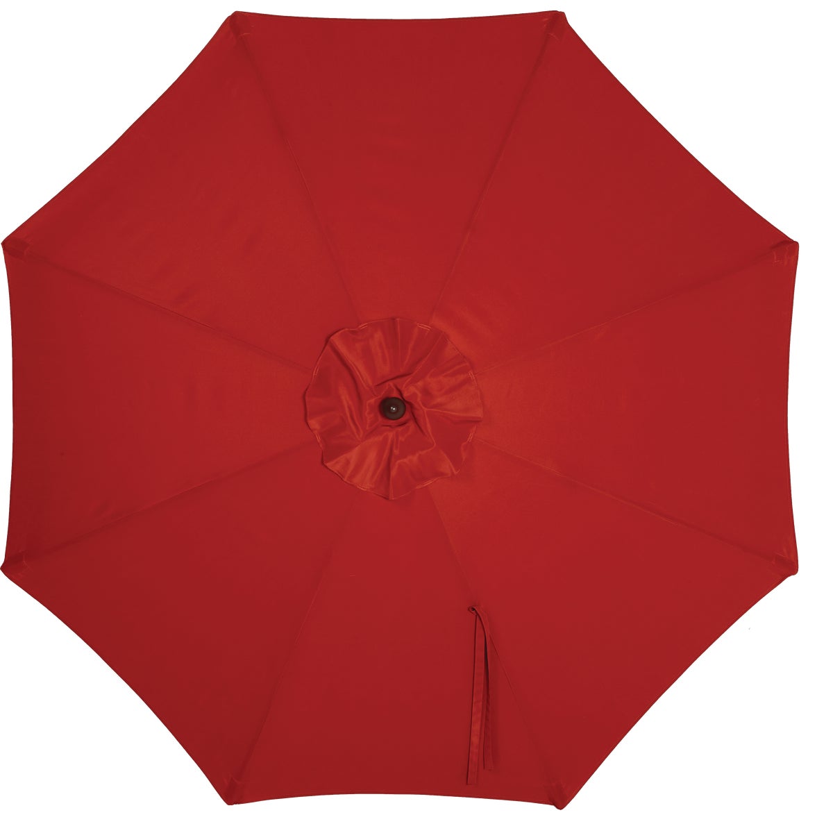 Outdoor Expressions 7.5 Ft. Pulley Crimson Red Market Patio Umbrella with Chrome Plated Hardware Image 3