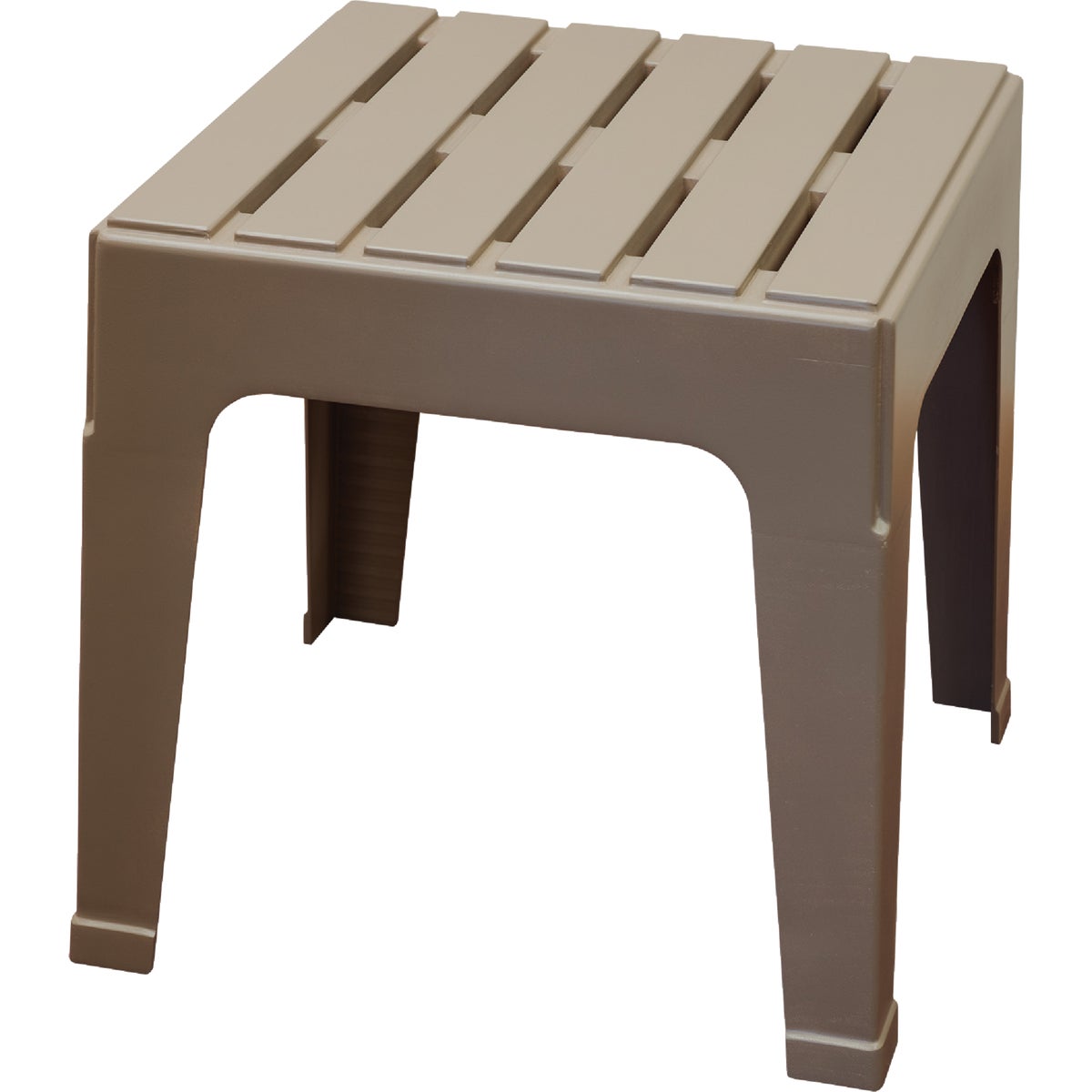 Adams Big Easy Biscuit 18.9 In. Square Resin Stackable Side Table Image 1
