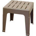 Adams Big Easy Biscuit 18.9 In. Square Resin Stackable Side Table Image 1