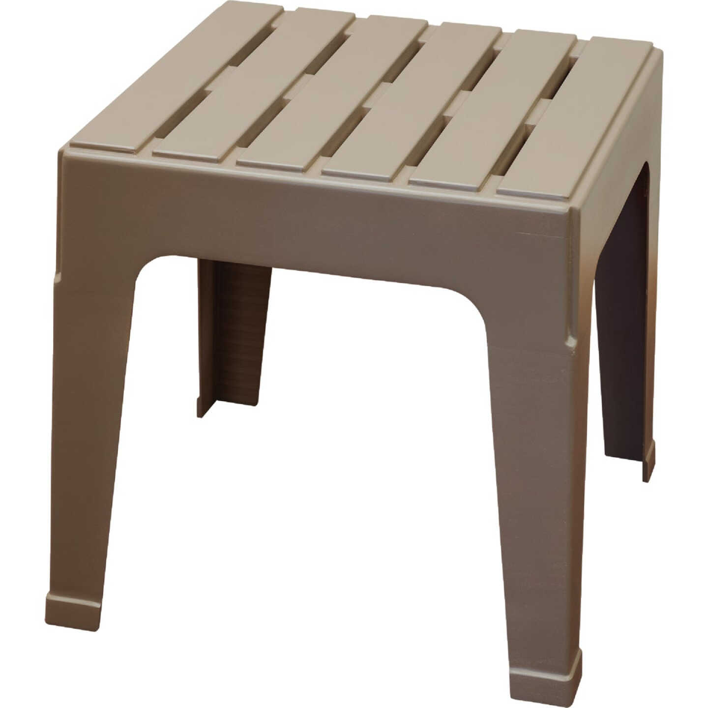 Adams Big Easy Biscuit 18.9 In. Square Resin Stackable Side Table Image 1