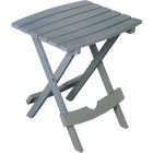 Adams Quik-Fold Gray 15 In. x 17.5 In. Rectangle Resin Folding Side Table Image 1