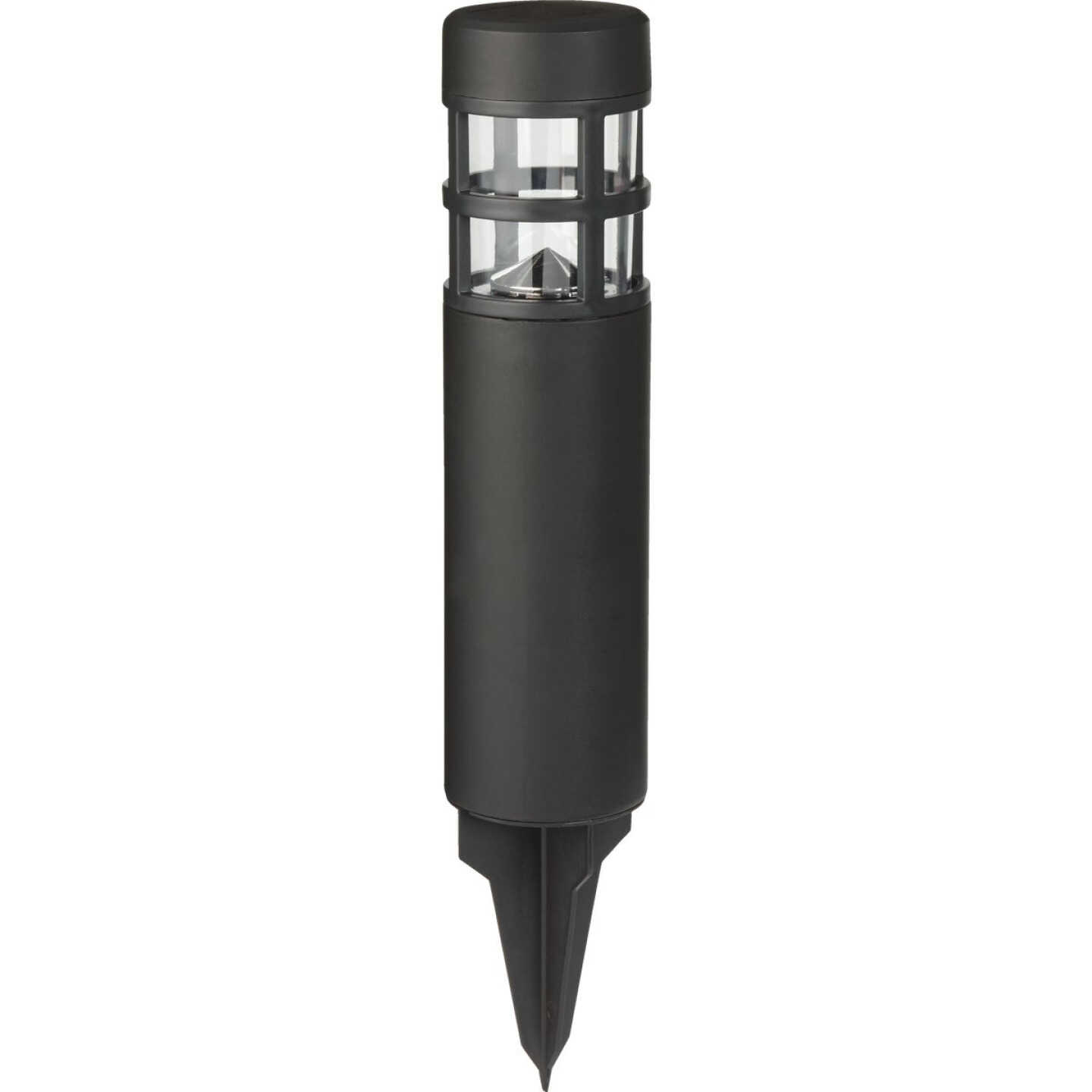 Outdoor Expressions Black 3 Lumens Metal Solar Path Light Image 1